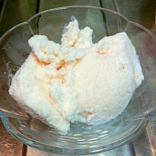 アイスクリームメーカー使用 簡単アイス